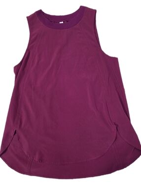 Athleta Sleeveless Crewneck Tank Small Athleisure Plum Purple Summer Workout
